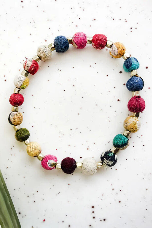 Just Trade Dotted Kantha Bracelet