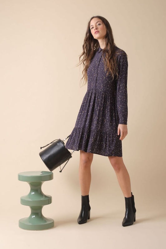 Indi & Cold Eloise Dress Marino Spots