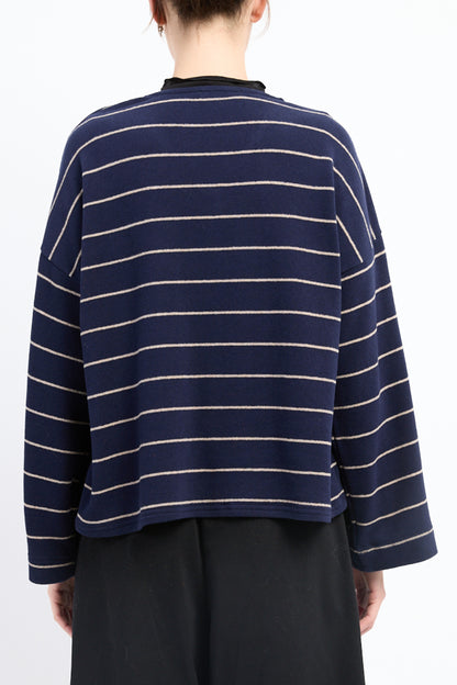 V-Neck Riga Striped Cardigan
