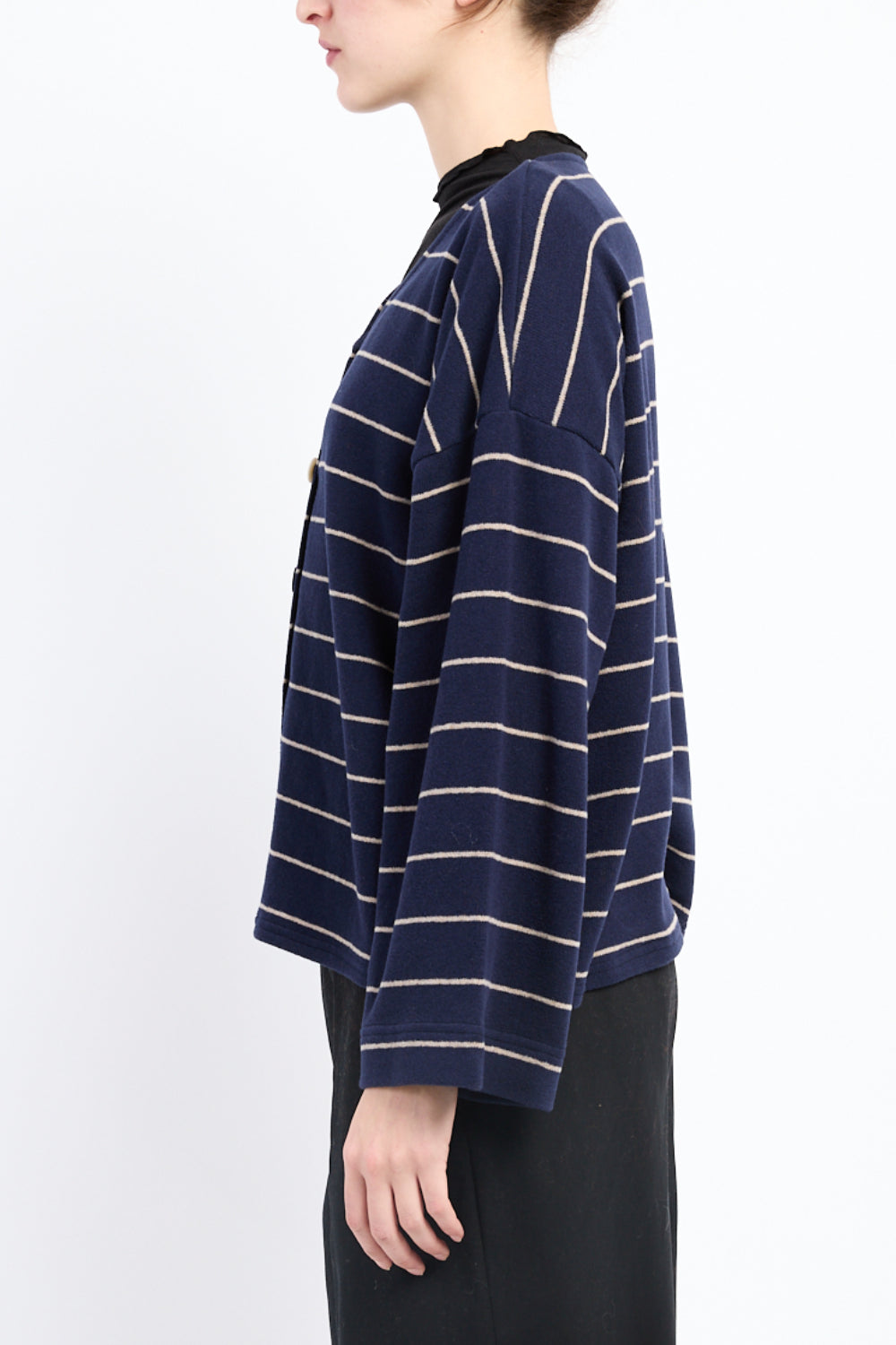 V-Neck Riga Striped Cardigan