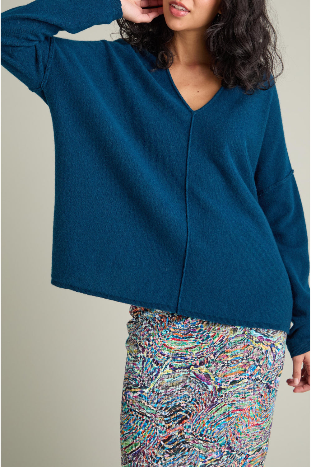 Merino Wool V Neck Jumper