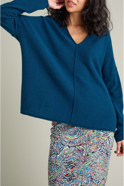 Merino Wool V Neck Jumper