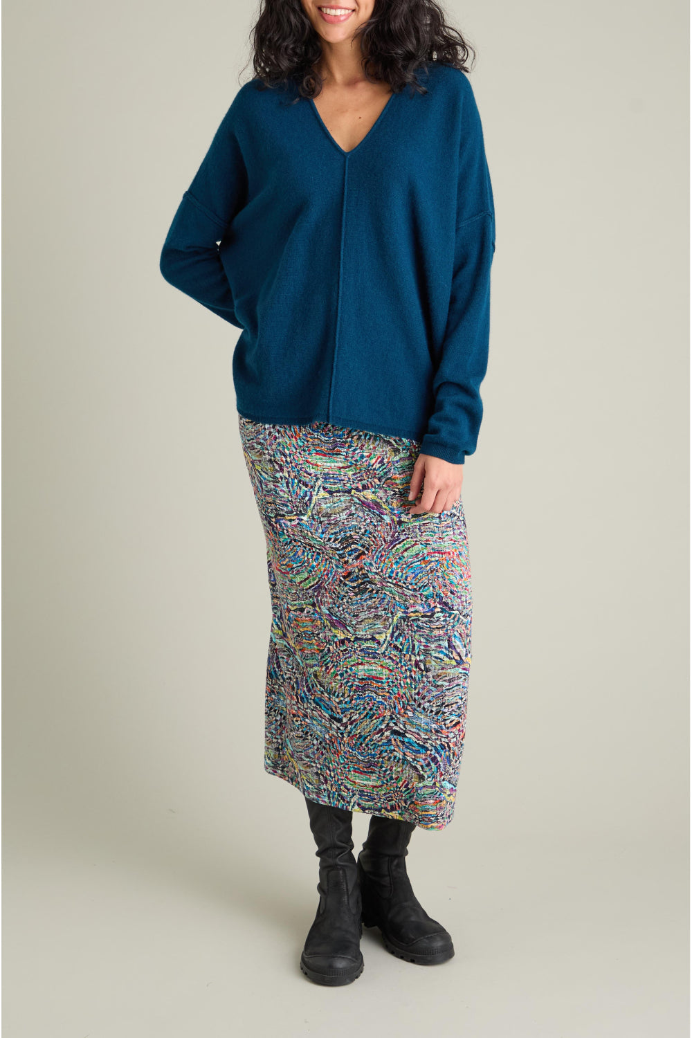 Merino Wool V Neck Jumper