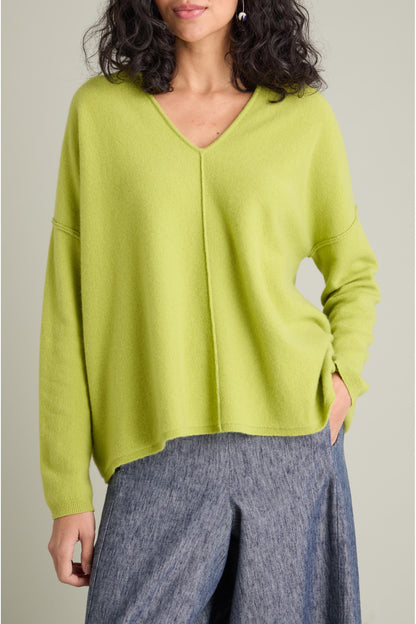 Merino Wool V Neck Jumper