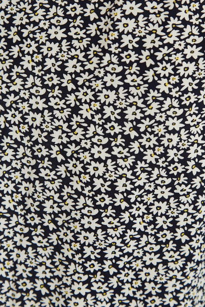 Louche Minerva Dazzler Print Midi Tea Dress Black
