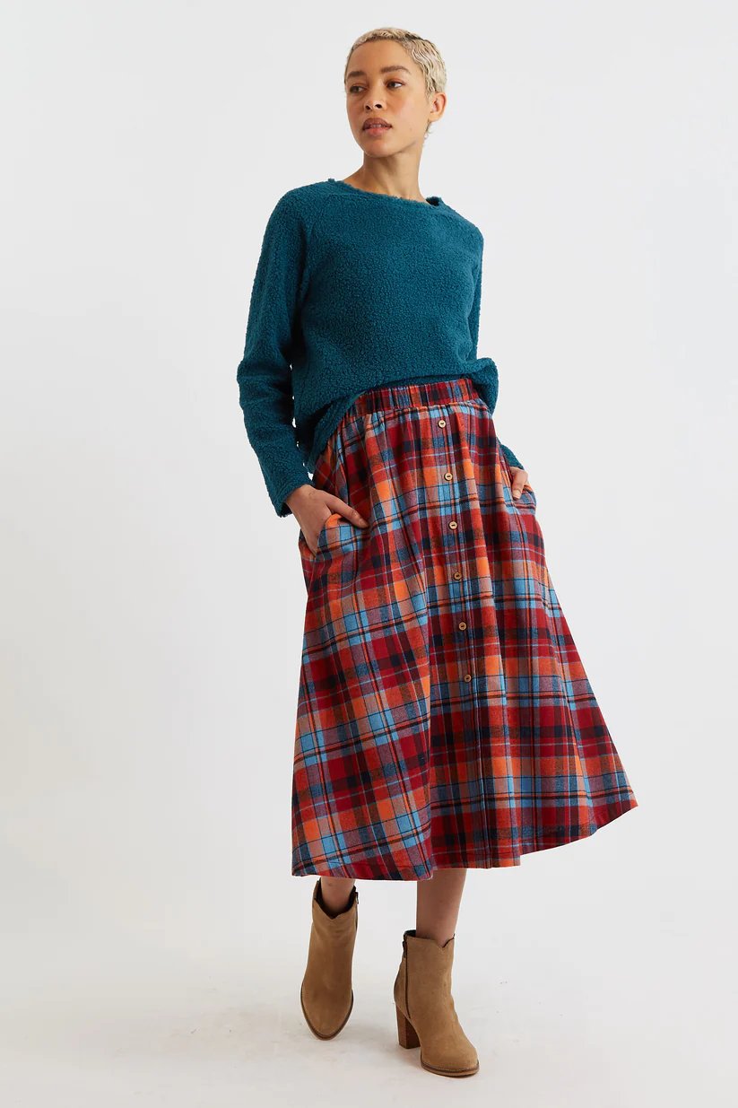 Louche Blanka Borg Sweatshirt Teal Blue