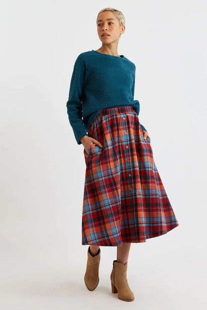 Louche Blanka Borg Sweatshirt Teal Blue