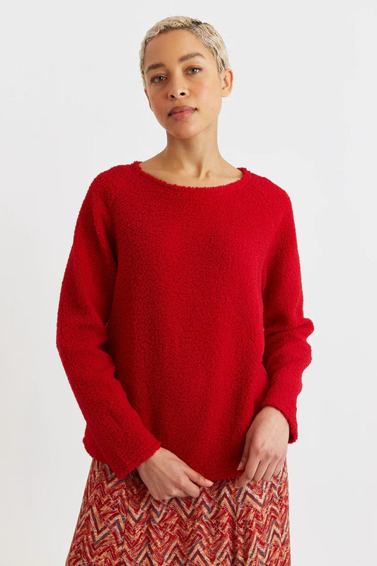 Louche Blanka Borg Sweatshirt Red Red