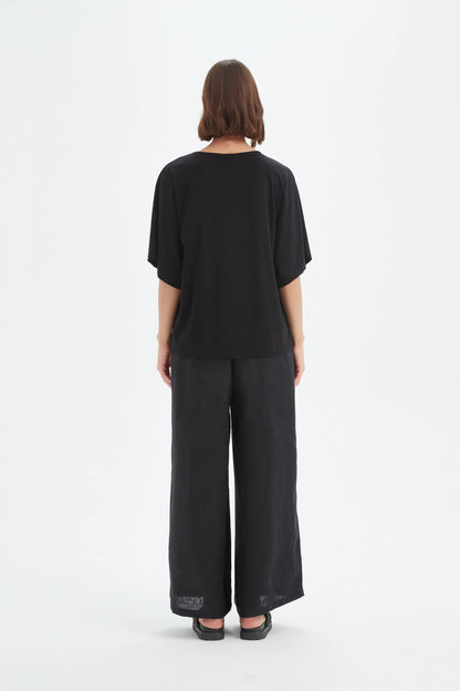 Wide Sleeve Yoke Tee