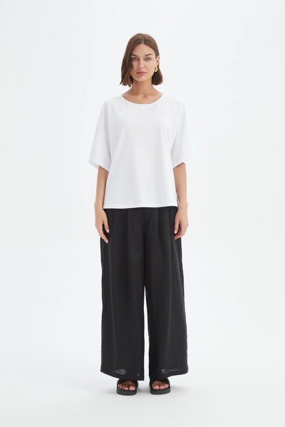 Wide Sleeve Yoke Tee
