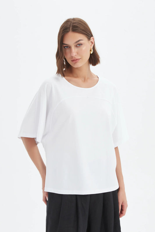 Wide Sleeve Yoke Tee