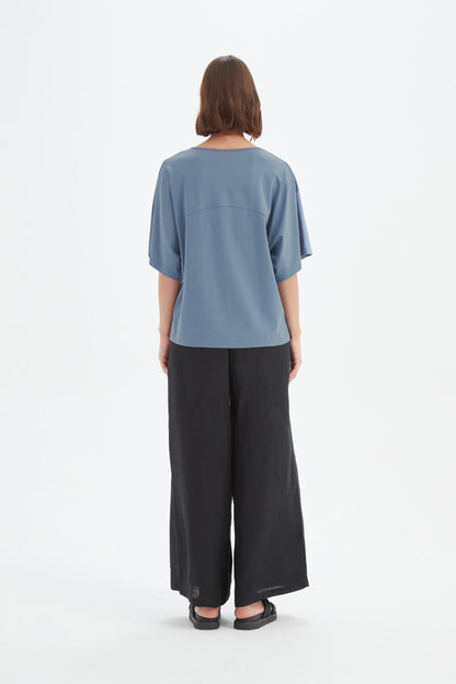 Wide Sleeve Yoke Tee