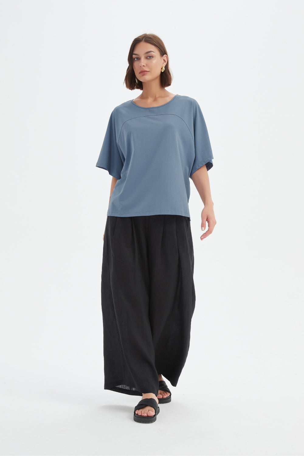 Wide Sleeve Yoke Tee