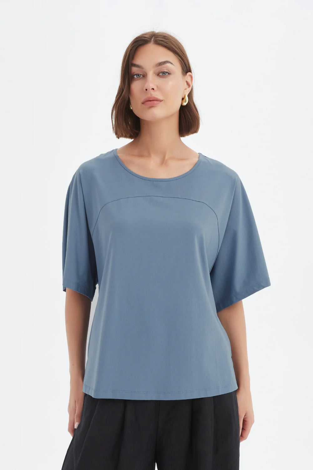 Wide Sleeve Yoke Tee