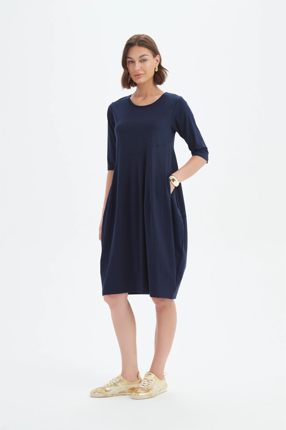 Diagonal Seam Sumer Dress