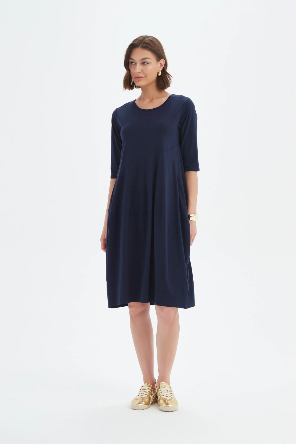 Diagonal Seam Sumer Dress