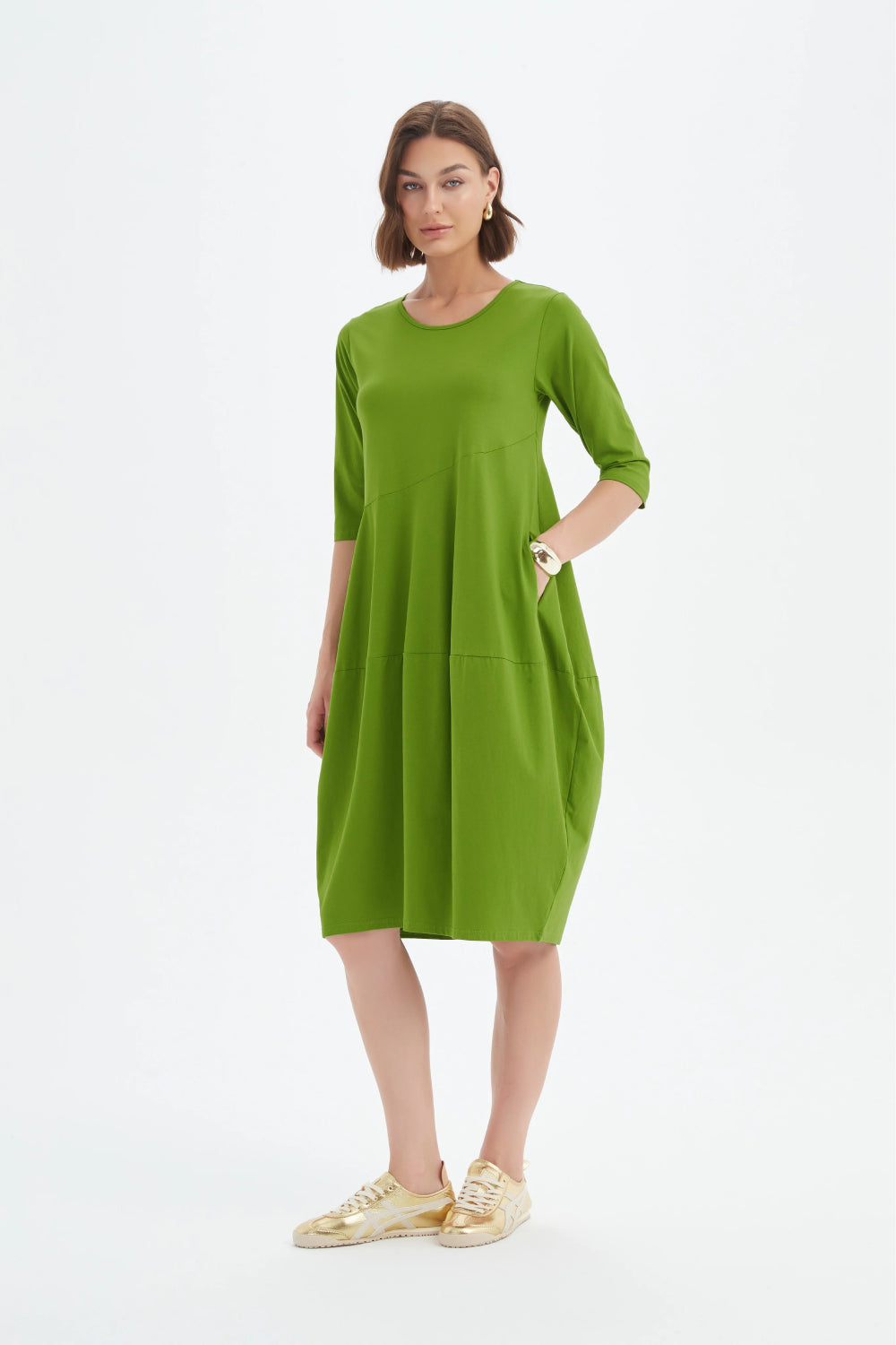 Diagonal Seam Sumer Dress