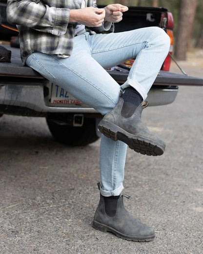 Blundstone 587 Rustic Black Leather Boots Black