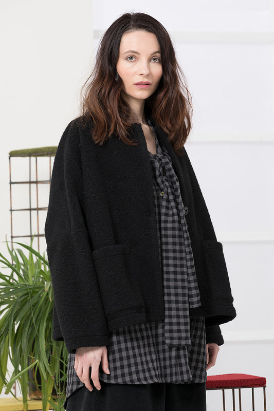 Neirami Trapeze Jacket Nero