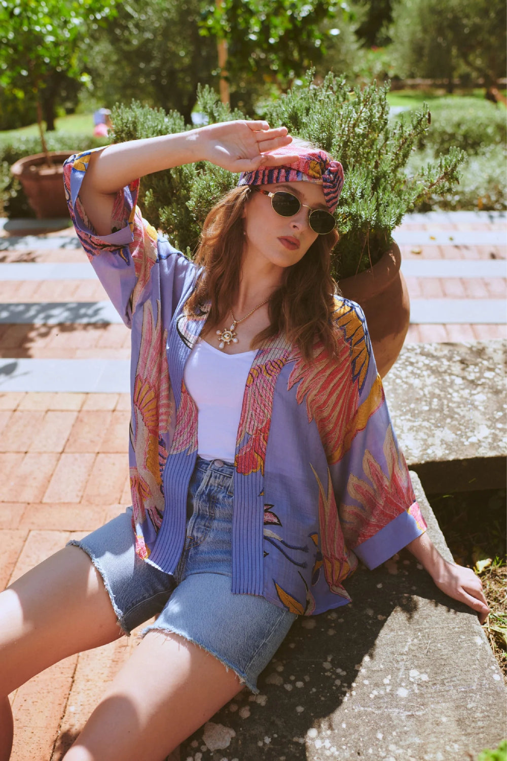 Crane Kimono