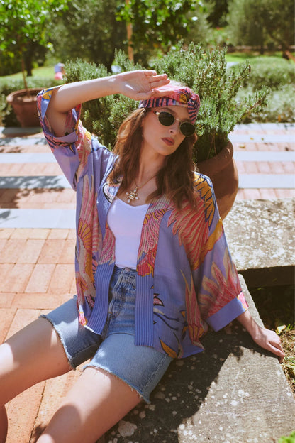 Crane Kimono