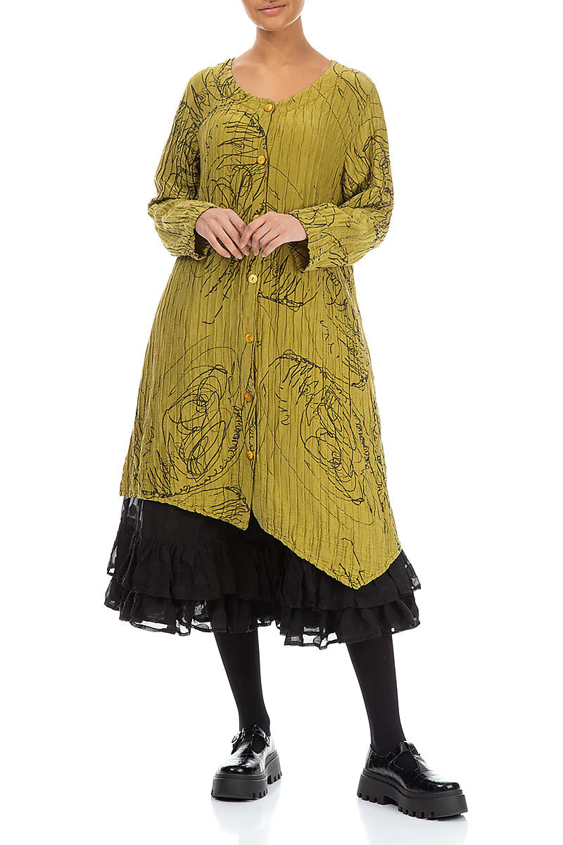 Grizas Crinkle Silk 71210 Jacket Green