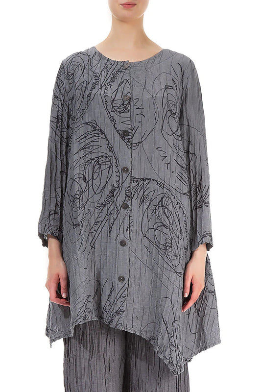 Grizas Crinkle Silk 71210 Jacket Purple