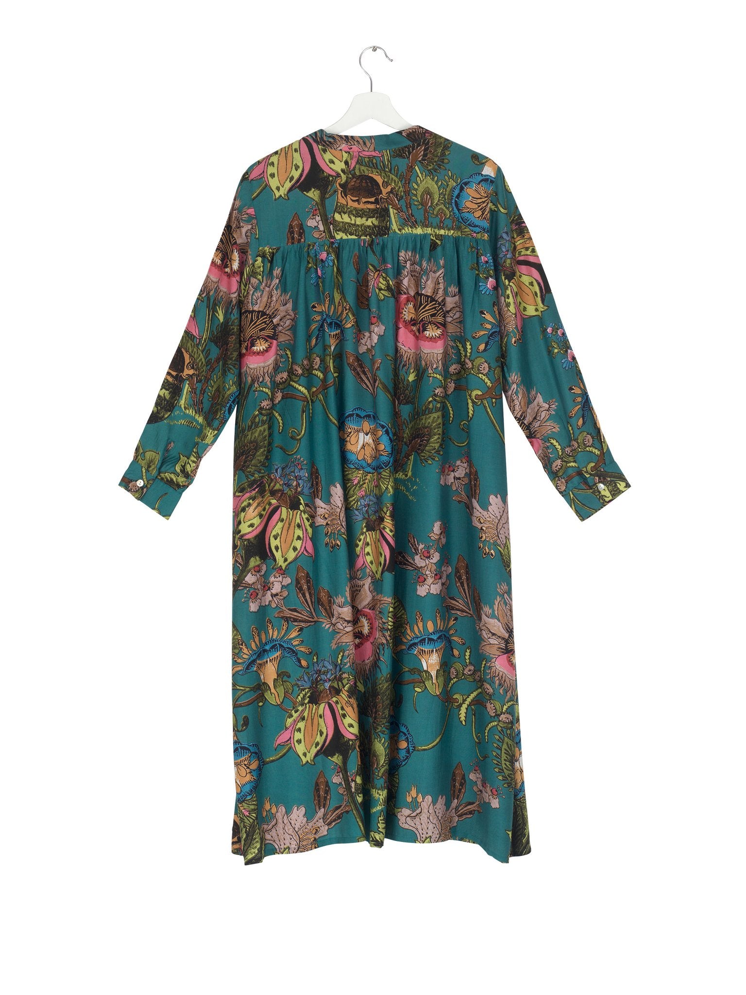 One Hundred Stars Eccentric Blooms Duster Teal