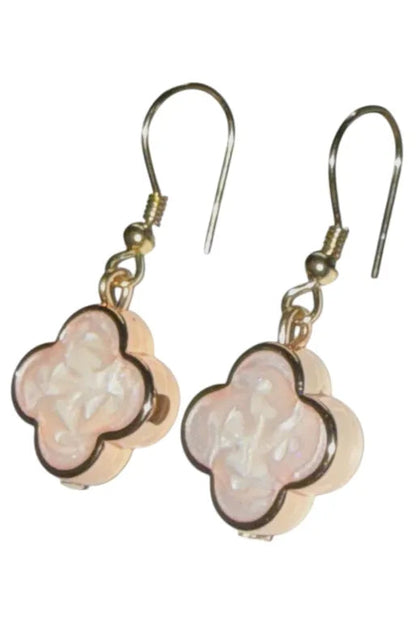 Clover Pearlescent Drop Earrings