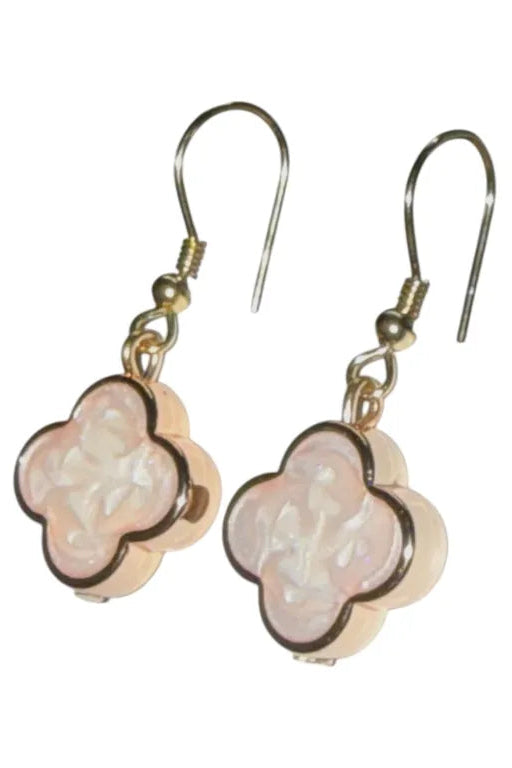 Clover Pearlescent Drop Earrings
