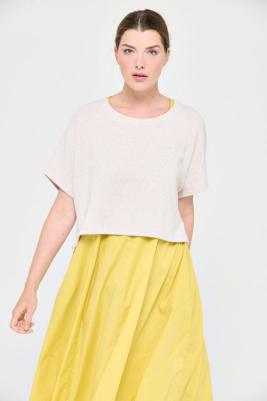 Mes Soeurs et Moi Pluton Oversized Top Sable Stripes