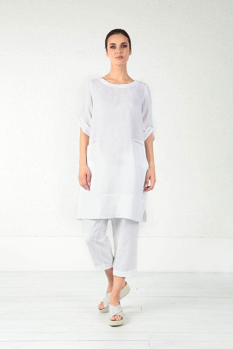 Grizas Linen 52293 Tunic Dress White