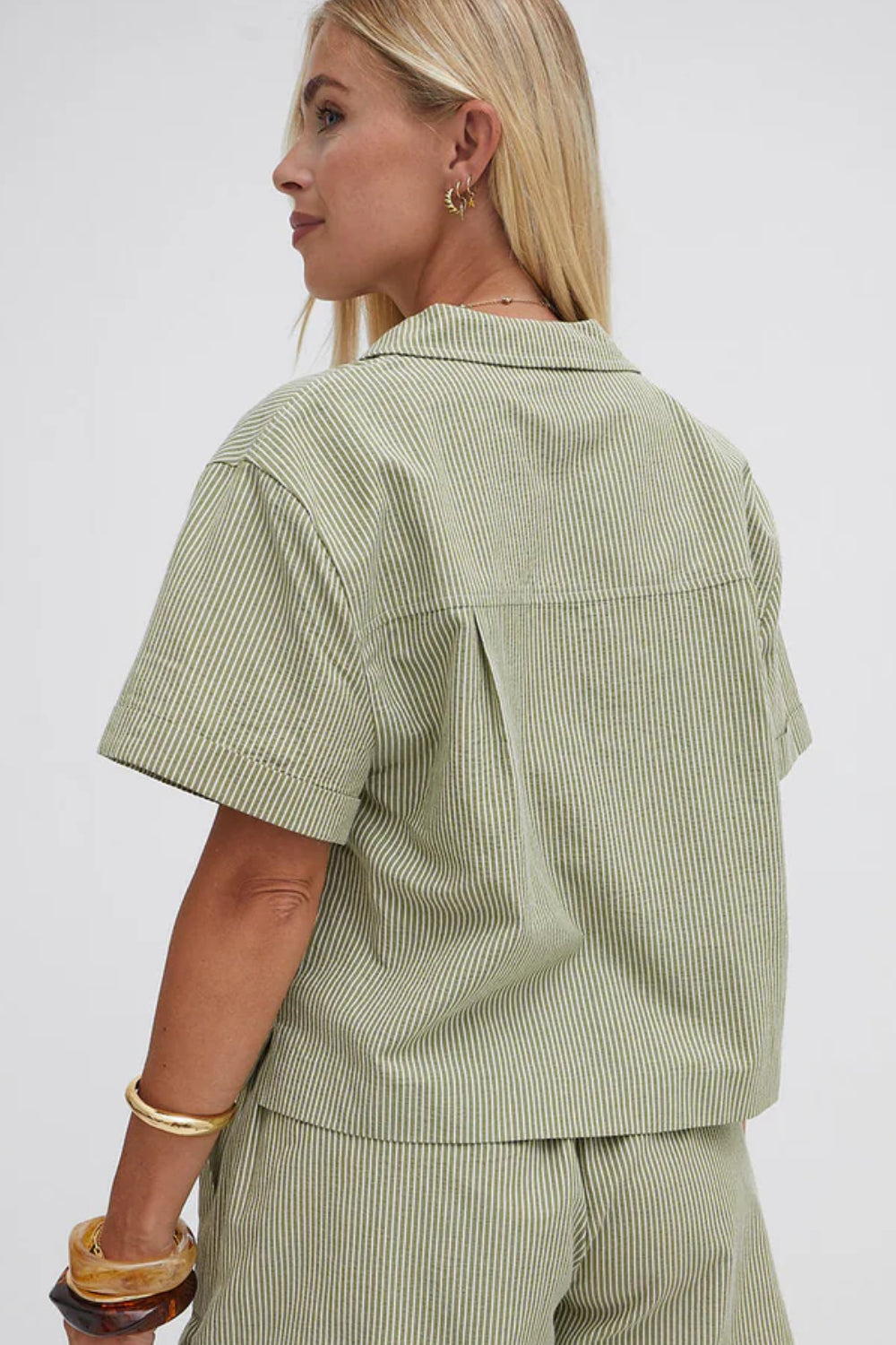 Zeta Short Sleeve Stripe Shirt