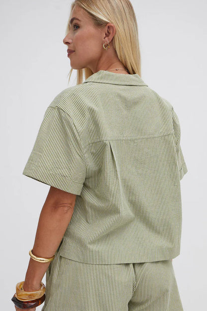 Zeta Short Sleeve Stripe Shirt