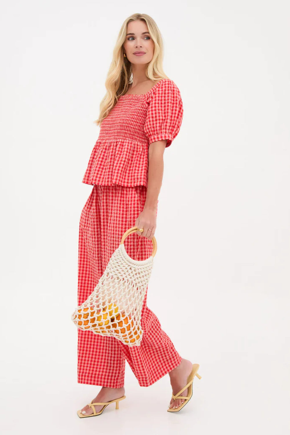 Ria Gingham Wide Culottes