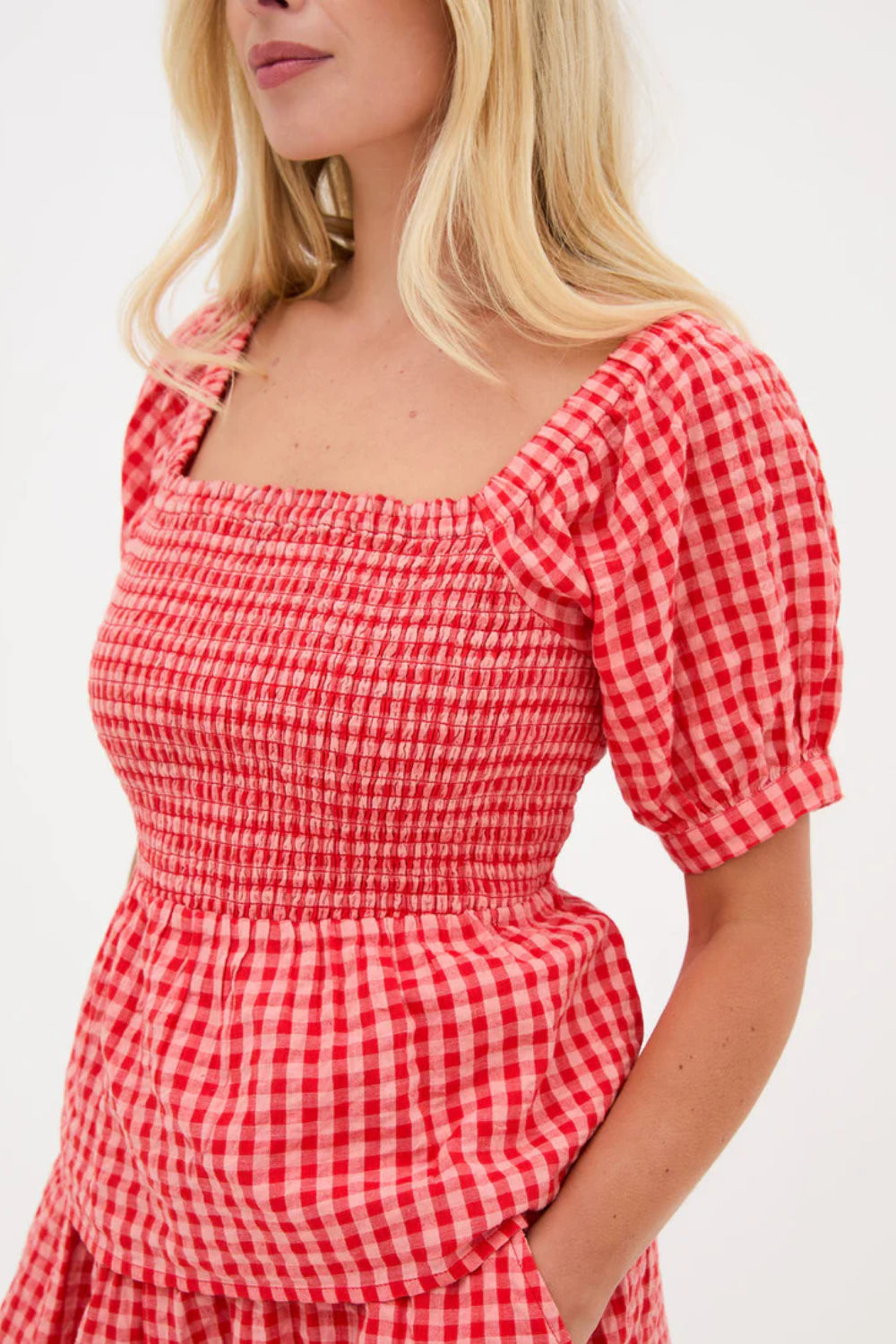Lea Gingham Top