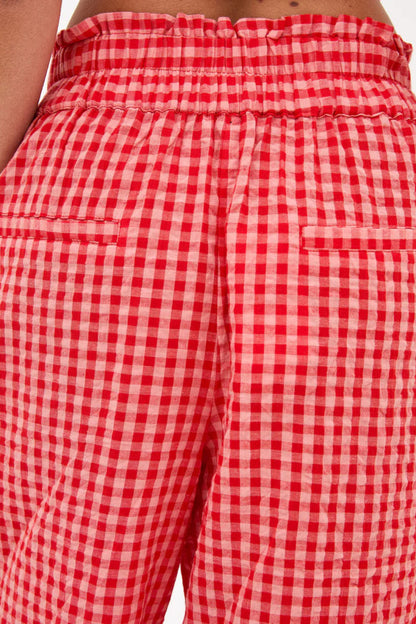 Ria Gingham Wide Culottes
