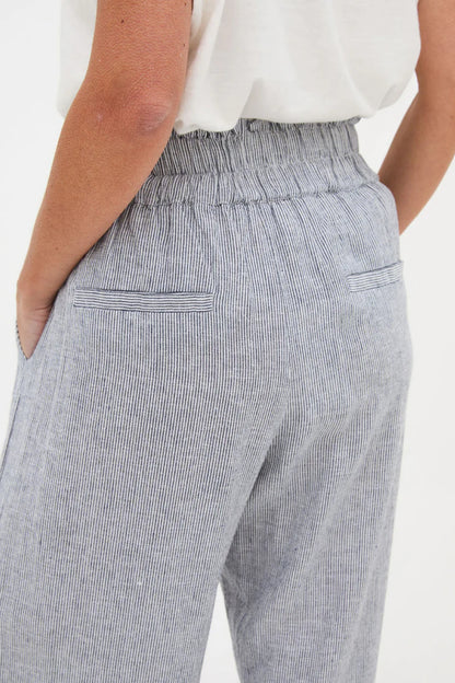 Ria Stripe Linen Cullotes