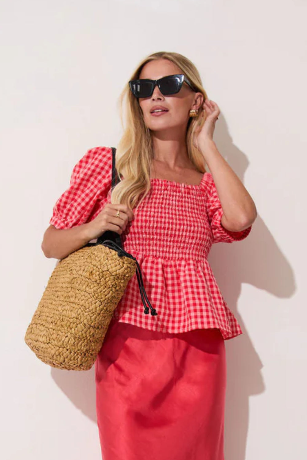 Lea Gingham Top