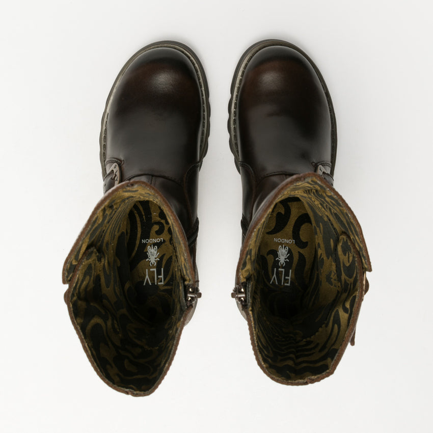 Fly London Mes 2 Boot Rug Dark Brown Brown