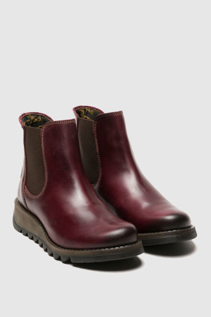 Fly London Salv Boot Wine Black