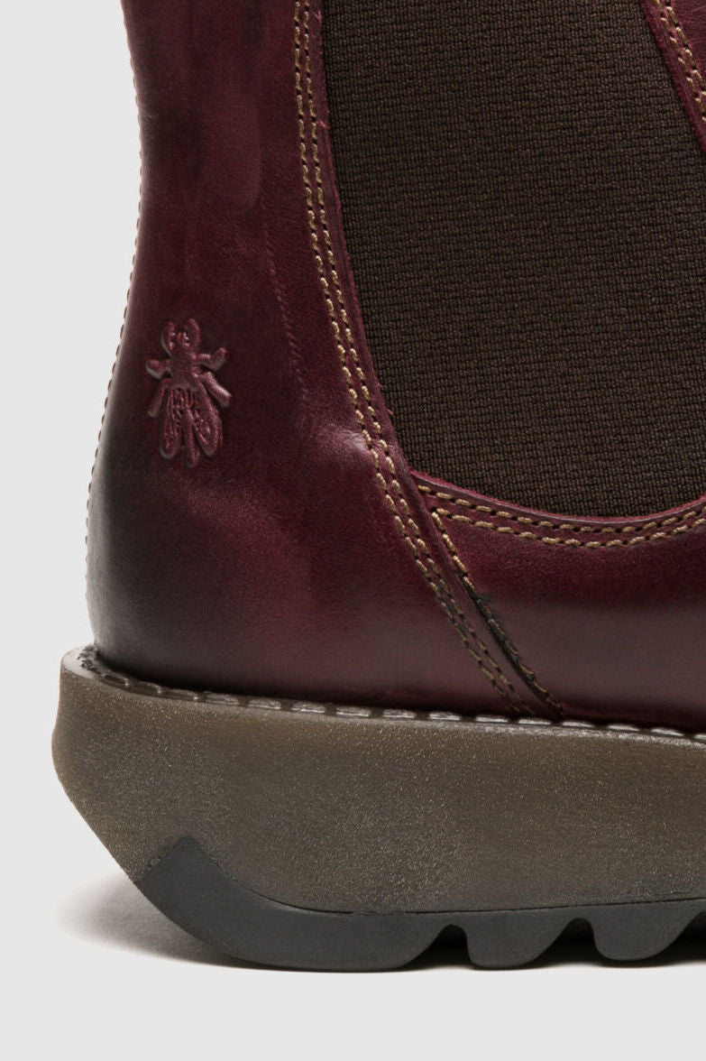 Fly London Salv Boot Wine Black
