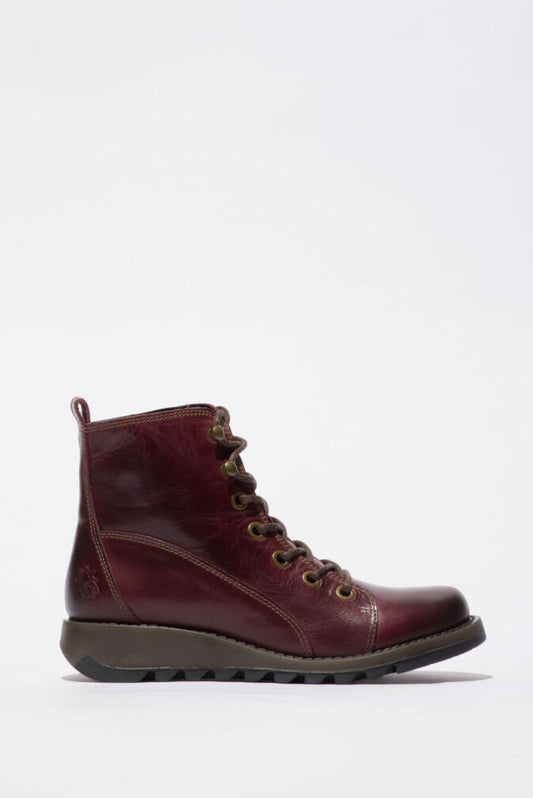 Fly London Sore Boot Red Leather