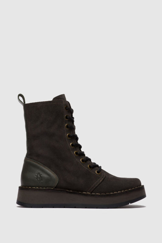 Fly London Rami Boot Diesel Suede