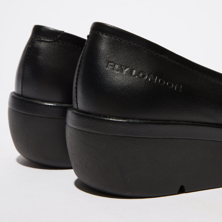 Fly London Numa Shoe Dakota Black Black