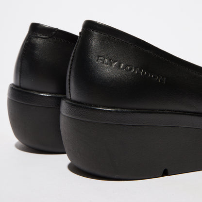 Fly London Numa Shoe Dakota Black Black