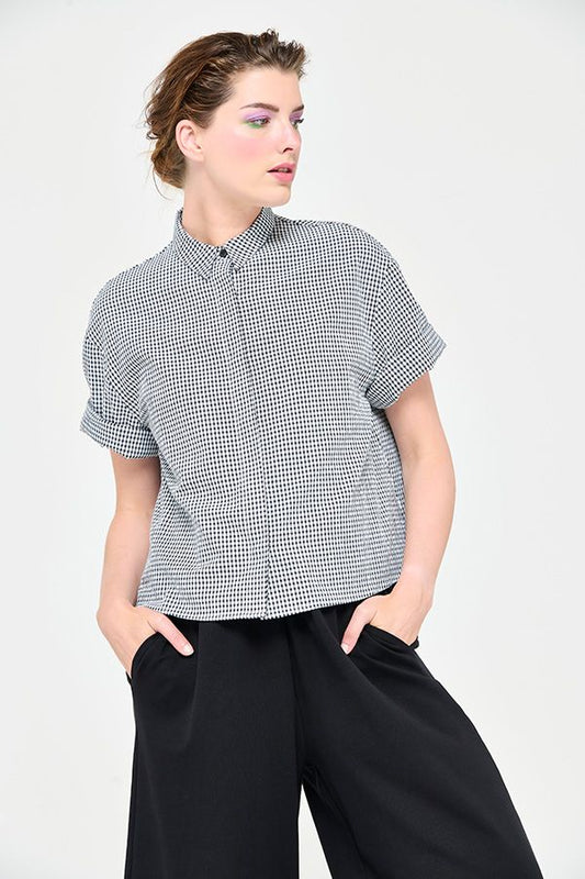 Mes Soeurs et Moi Jospeh Vicky Checks Shirt Black