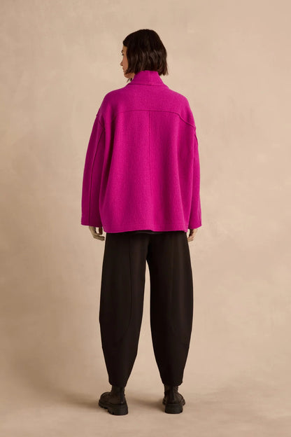 Boiled Wool Cocoon Jacket