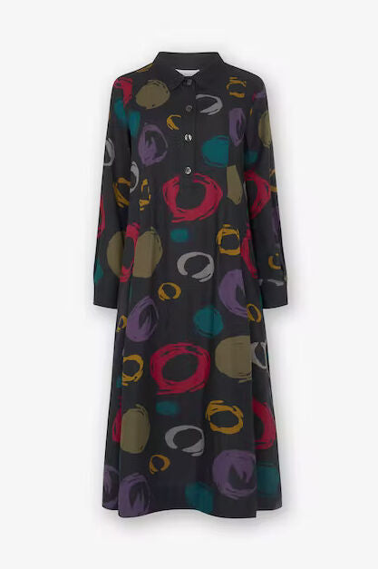 Sahara Outline Multi Spot Woven Dress 
