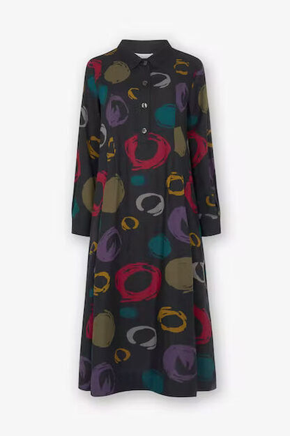 Sahara Outline Multi Spot Woven Dress 